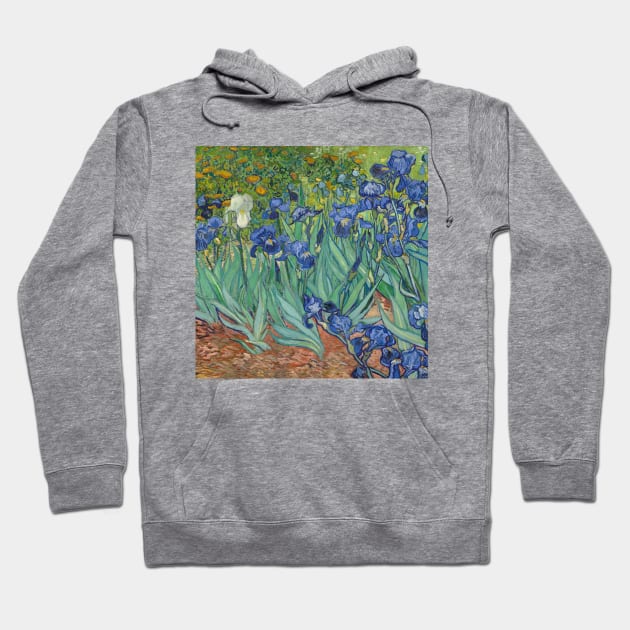 Vincent Van Gogh- Irises Hoodie by SybaDesign